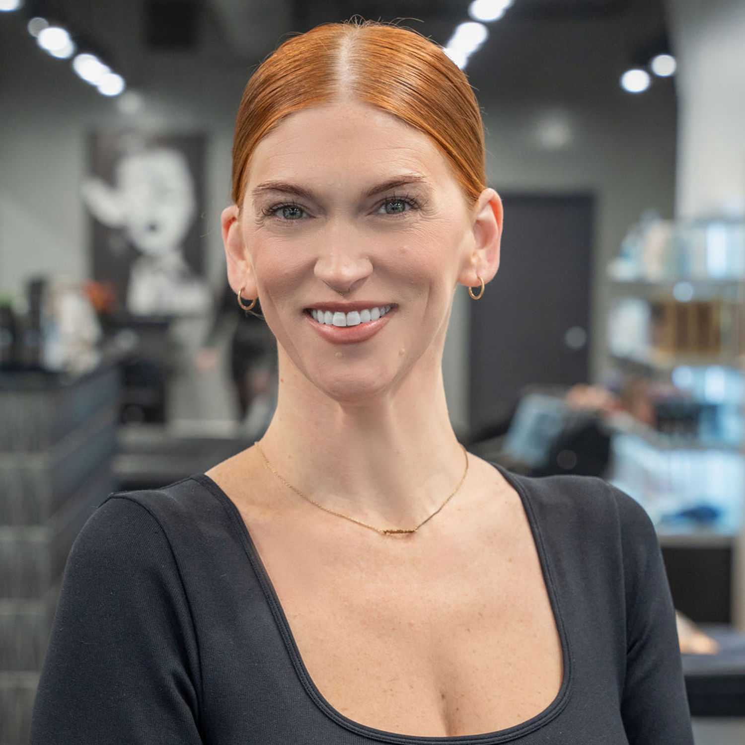 Portrait of Melissa Stein, a professional stylist at Jason Matthew Salon, showcasing their expertise and style.